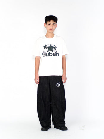 “MADE 𝗚𝘂𝗯𝗮𝗻 " 原創 GUBAN 星星 街舞 260G 印花 短袖 T恤