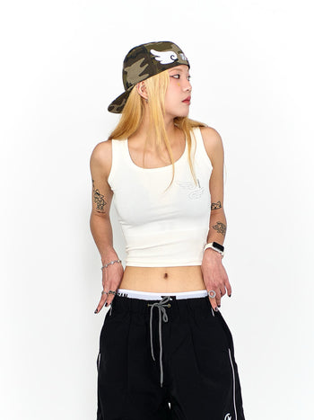 “MADE 𝗚𝘂𝗯𝗮𝗻 " 可愛 日常 翅膀 無袖 背心