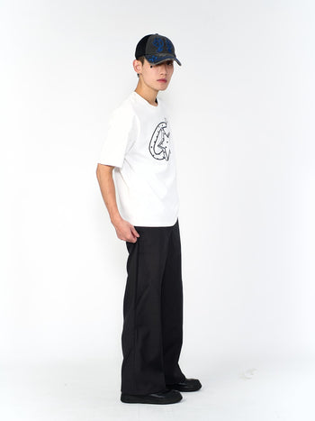 “MADE 𝗚𝘂𝗯𝗮𝗻 " 定番 灰色  寬鬆 直筒 設計 硬挺 高腰 西裝褲