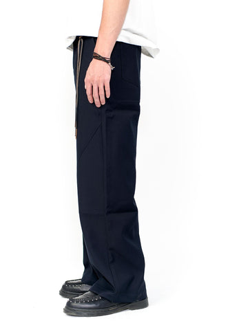 “MADE 𝗚𝘂𝗯𝗮𝗻 " 定番 灰色  寬鬆 直筒 設計 硬挺 高腰 西裝褲