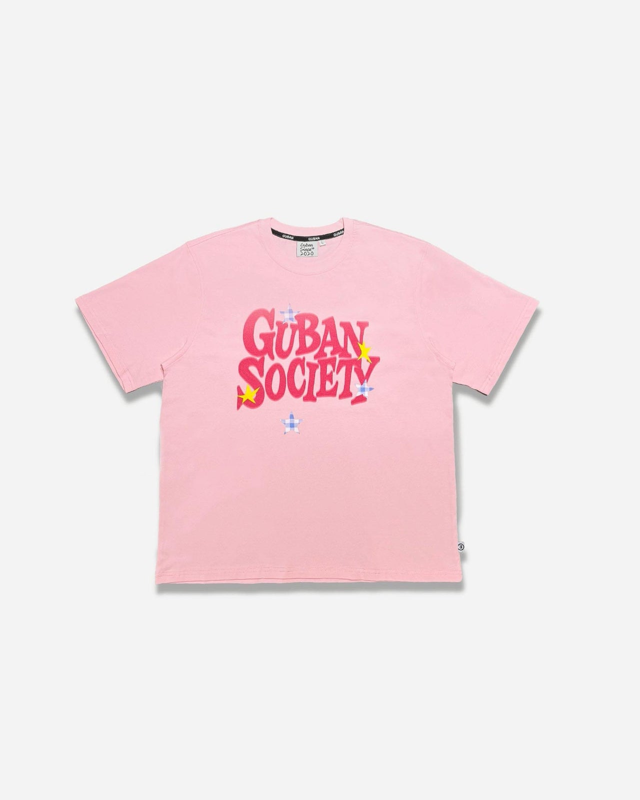 “MADE 𝗚𝘂𝗯𝗮𝗻 " 晃動字體 星星 模糊 塗鴉 街頭 260G 個性 短袖