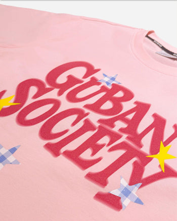 “MADE 𝗚𝘂𝗯𝗮𝗻 " 晃動字體 星星 模糊 塗鴉 街頭 260G 個性 短袖