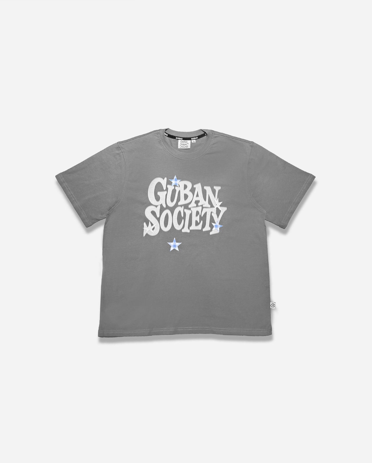 “MADE 𝗚𝘂𝗯𝗮𝗻 " 晃動字體 星星 模糊 塗鴉 街頭 260G 個性 短袖