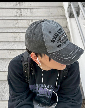正韓 NYS 復古 百搭 街頭 棒球帽