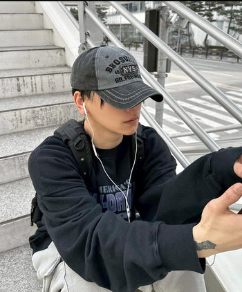 正韓 NYS 復古 百搭 街頭 棒球帽