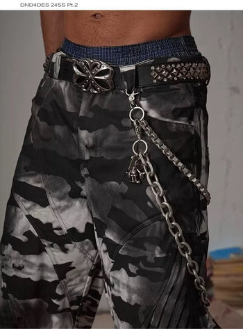 DND4DES 龐克 雕花 帶扣 重工 金屬 牛皮 真皮 皮帶