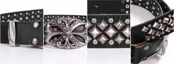 DND4DES 龐克 雕花 帶扣 重工 金屬 牛皮 真皮 皮帶