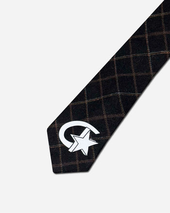 " MADE 𝗚𝘂𝗯𝗮𝗻 " 復古條紋印花領帶