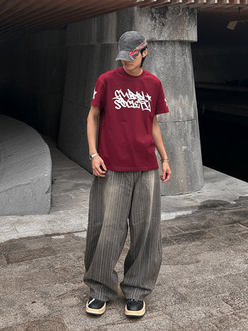 “MADE 𝗚𝘂𝗯𝗮𝗻 " 塗鴉 街頭 星星 寬鬆 BOXY 涼感 短袖