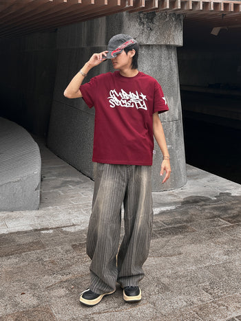 “MADE 𝗚𝘂𝗯𝗮𝗻 " 塗鴉 街頭 星星 寬鬆 BOXY 涼感 短袖