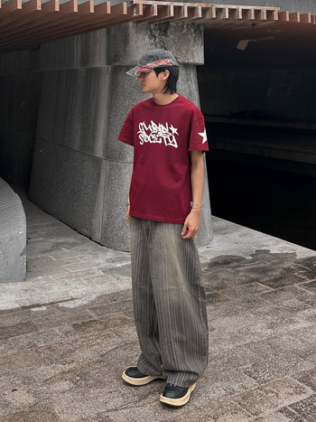 “MADE 𝗚𝘂𝗯𝗮𝗻 " 塗鴉 街頭 星星 寬鬆 BOXY 涼感 短袖