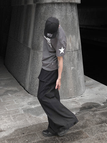 “MADE 𝗚𝘂𝗯𝗮𝗻 " 塗鴉 街頭 星星 寬鬆 BOXY 涼感 短袖