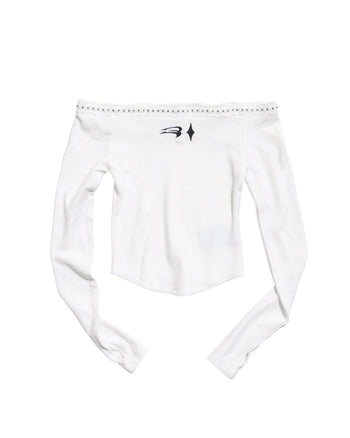 E’TREALOUEST  25FW  WMS Off Shoulder Line Short Shirt