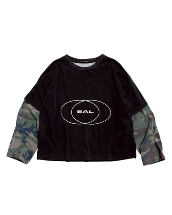 E’TREALOUEST 25FW  Camo logo Long Sleeve