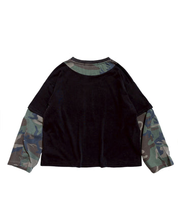 E’TREALOUEST 25FW  Camo logo Long Sleeve