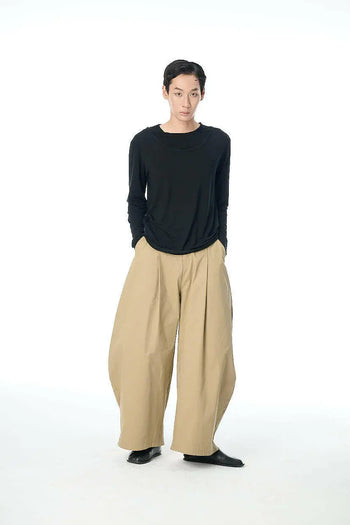 PUSH PUSH - PP KHAKI PANTS 寬鬆廓形休閒長褲