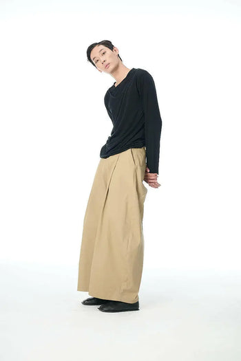 PUSH PUSH - PP KHAKI PANTS 寬鬆廓形休閒長褲