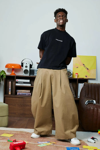 PUSH PUSH - PP KHAKI PANTS 寬鬆廓形休閒長褲
