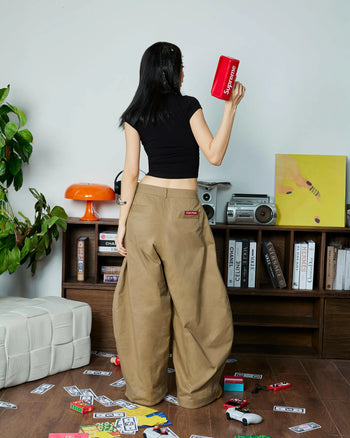 PUSH PUSH - PP KHAKI PANTS 寬鬆廓形休閒長褲