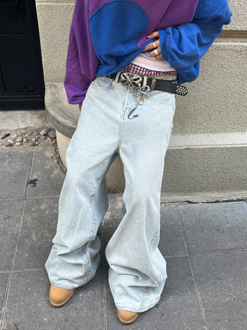 DND4DES 龐克 雕花 帶扣 重工 金屬 牛皮 真皮 皮帶