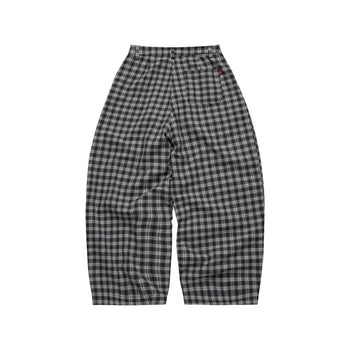 PUSH PUSH - Gingham Wide Pants 格紋 寬鬆 舒適 休閒 長褲