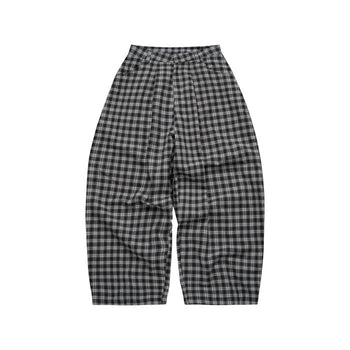 PUSH PUSH - Gingham Wide Pants 格紋 寬鬆 舒適 休閒 長褲