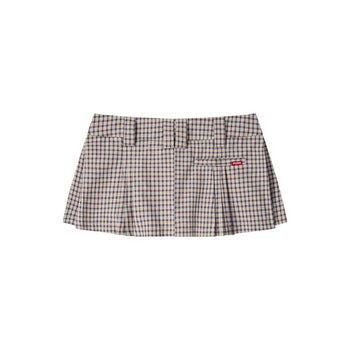 PUSH PUSH - Gingham Mini Skirt 格紋 復古 板搭 短裙 裙子