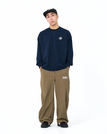 “MADE 𝗚𝘂𝗯𝗮𝗻 " 速乾 彎刀 闊腿 街頭 街舞 休閒 運動褲