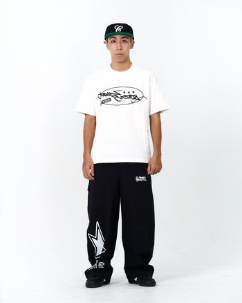 “MADE 𝗚𝘂𝗯𝗮𝗻 " 速乾 街頭 星星 彎刀 休閒 運動長褲