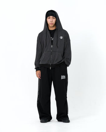 " MADE 𝗚𝘂𝗯𝗮𝗻 " 條紋 寬鬆 連帽 韓製 Oversize 外套