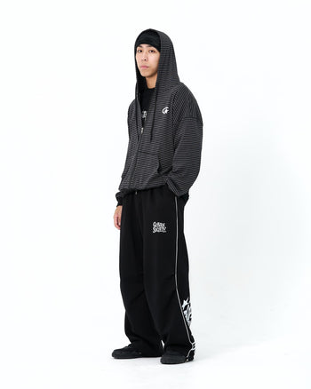 " MADE 𝗚𝘂𝗯𝗮𝗻 " 條紋 寬鬆 連帽 韓製 Oversize 外套