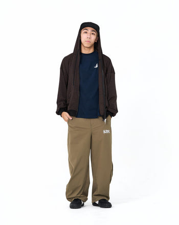 " MADE 𝗚𝘂𝗯𝗮𝗻 " 條紋 寬鬆 連帽 韓製 Oversize 外套
