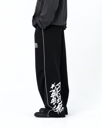 “MADE 𝗚𝘂𝗯𝗮𝗻 " 寬鬆 街頭 闊腿 顯瘦 街舞 加厚 棉褲