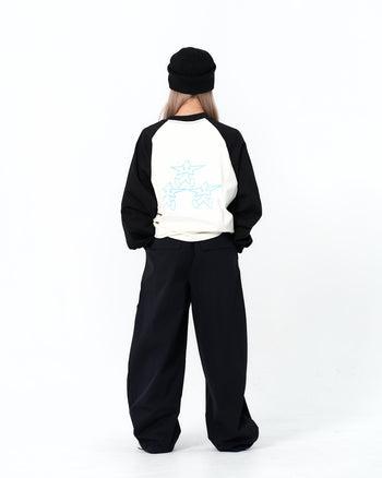 " MADE 𝗚𝘂𝗯𝗮𝗻 " 撞色 寬鬆 星星人 原創 打底  長袖上衣