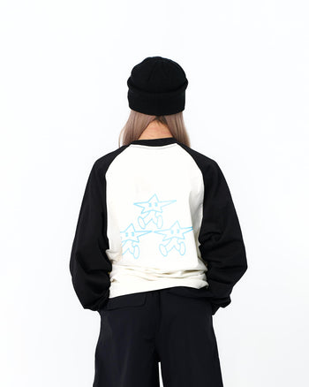 " MADE 𝗚𝘂𝗯𝗮𝗻 " 撞色 寬鬆 星星人 原創 打底  長袖上衣