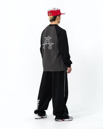 " MADE 𝗚𝘂𝗯𝗮𝗻 " 撞色 寬鬆 星星人 原創 打底  長袖上衣