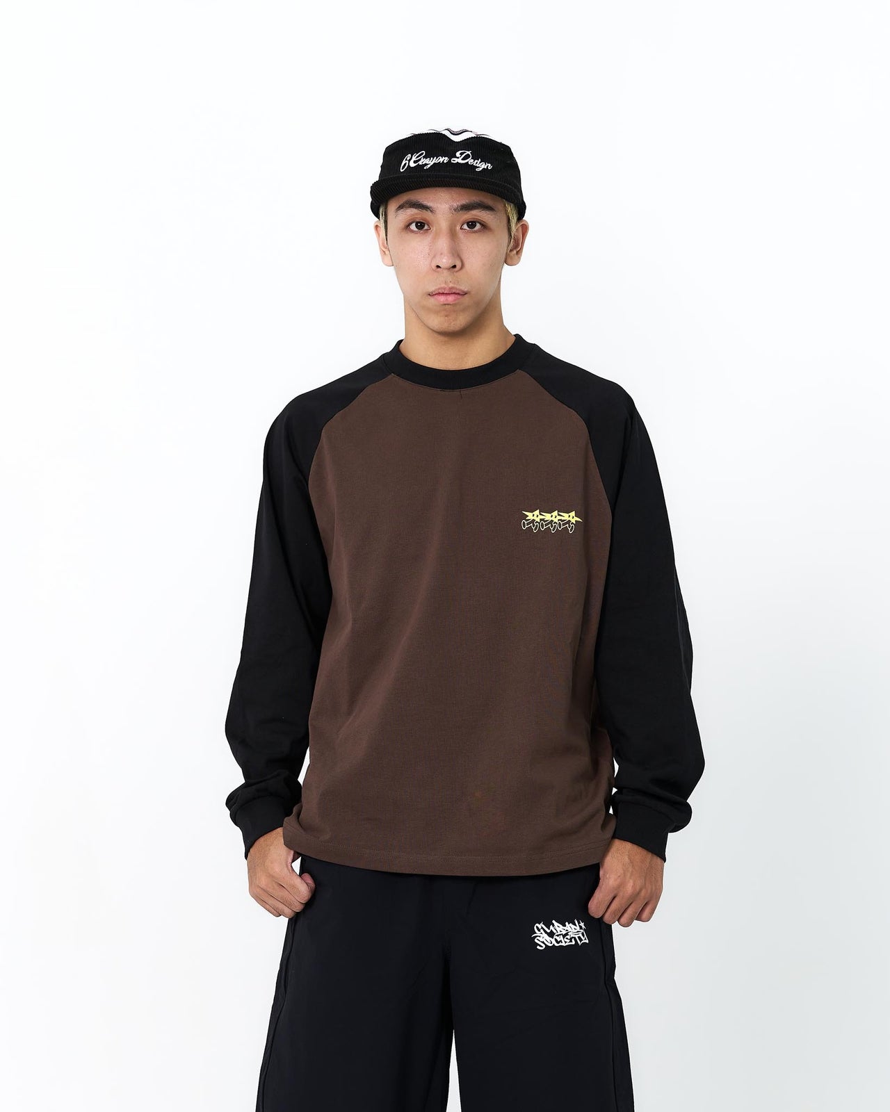 " MADE 𝗚𝘂𝗯𝗮𝗻 " 撞色 寬鬆 星星人 原創 打底  長袖上衣