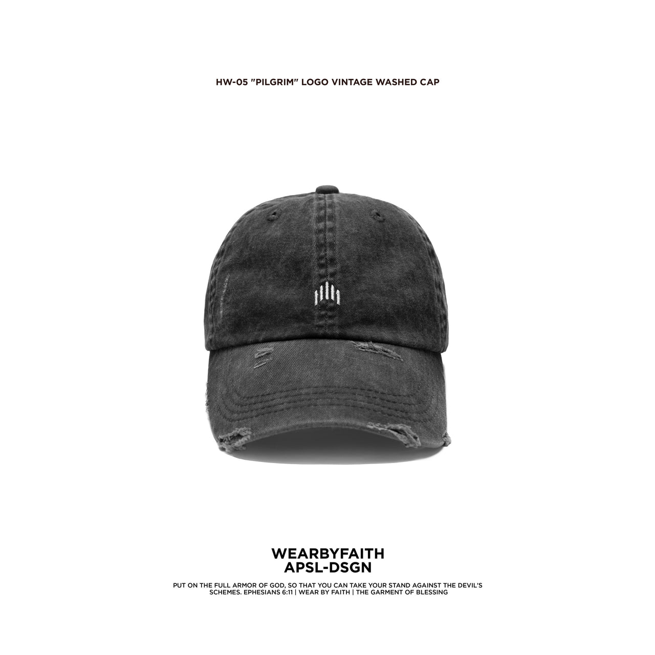 Apostle - 25AW "Pilgrim" Logo Vintage Washed Cap