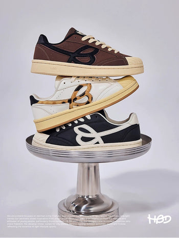 WEFLOWER HBD 百搭 休閒 復古 貝殼頭 版鞋