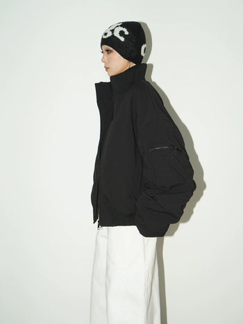 冬季 飛行員夾克 重磅 皺摺 棉服 外套