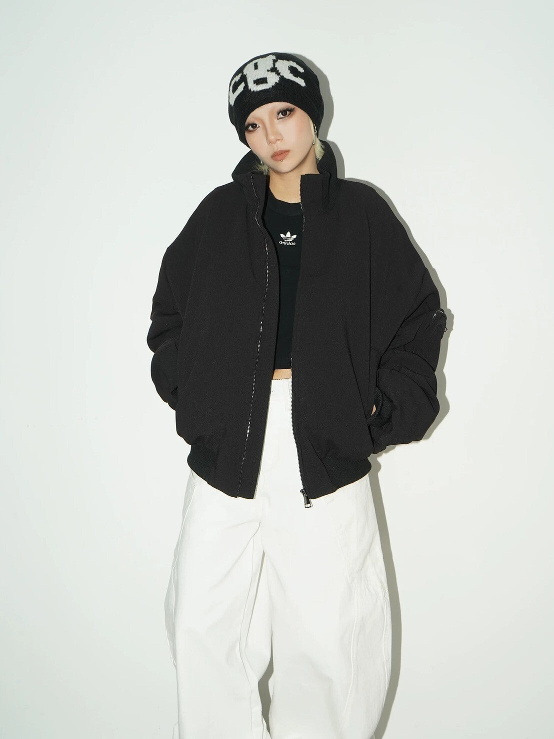 冬季 飛行員夾克 重磅 皺摺 棉服 外套