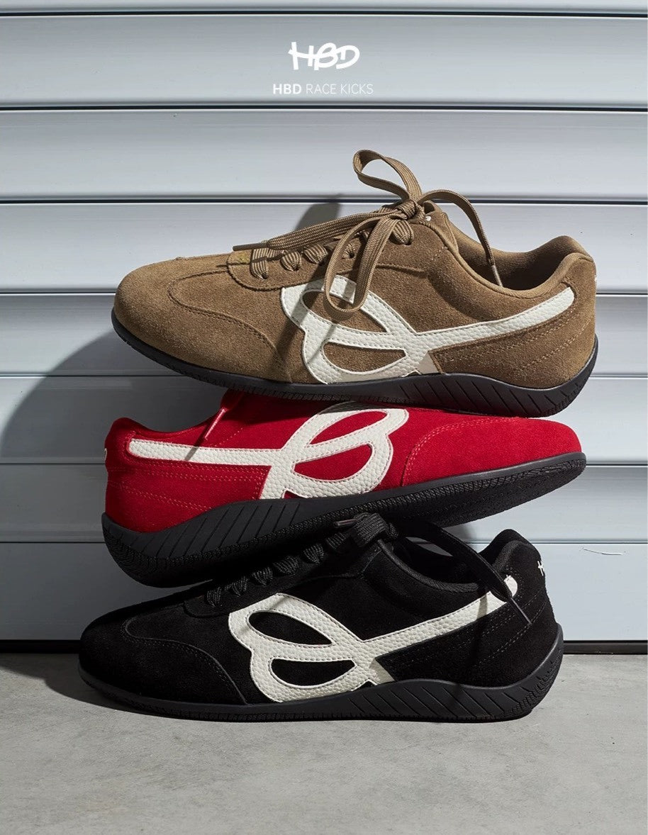 WEFLOWER  HBD 復古百搭 薄底 運動 賽車鞋