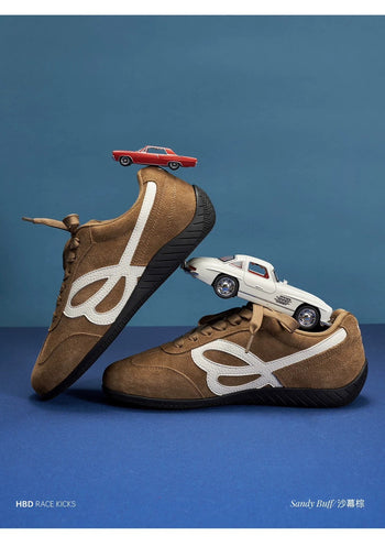 WEFLOWER  HBD 復古百搭 薄底 運動 賽車鞋