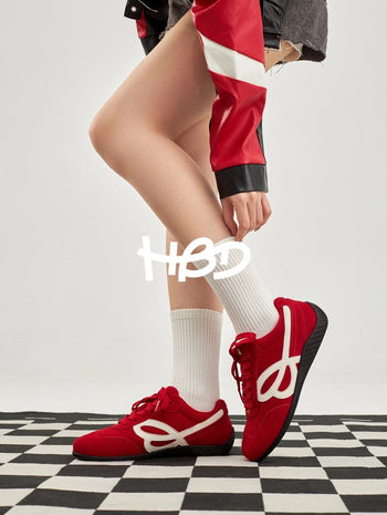 WEFLOWER  HBD 復古百搭 薄底 運動 賽車鞋