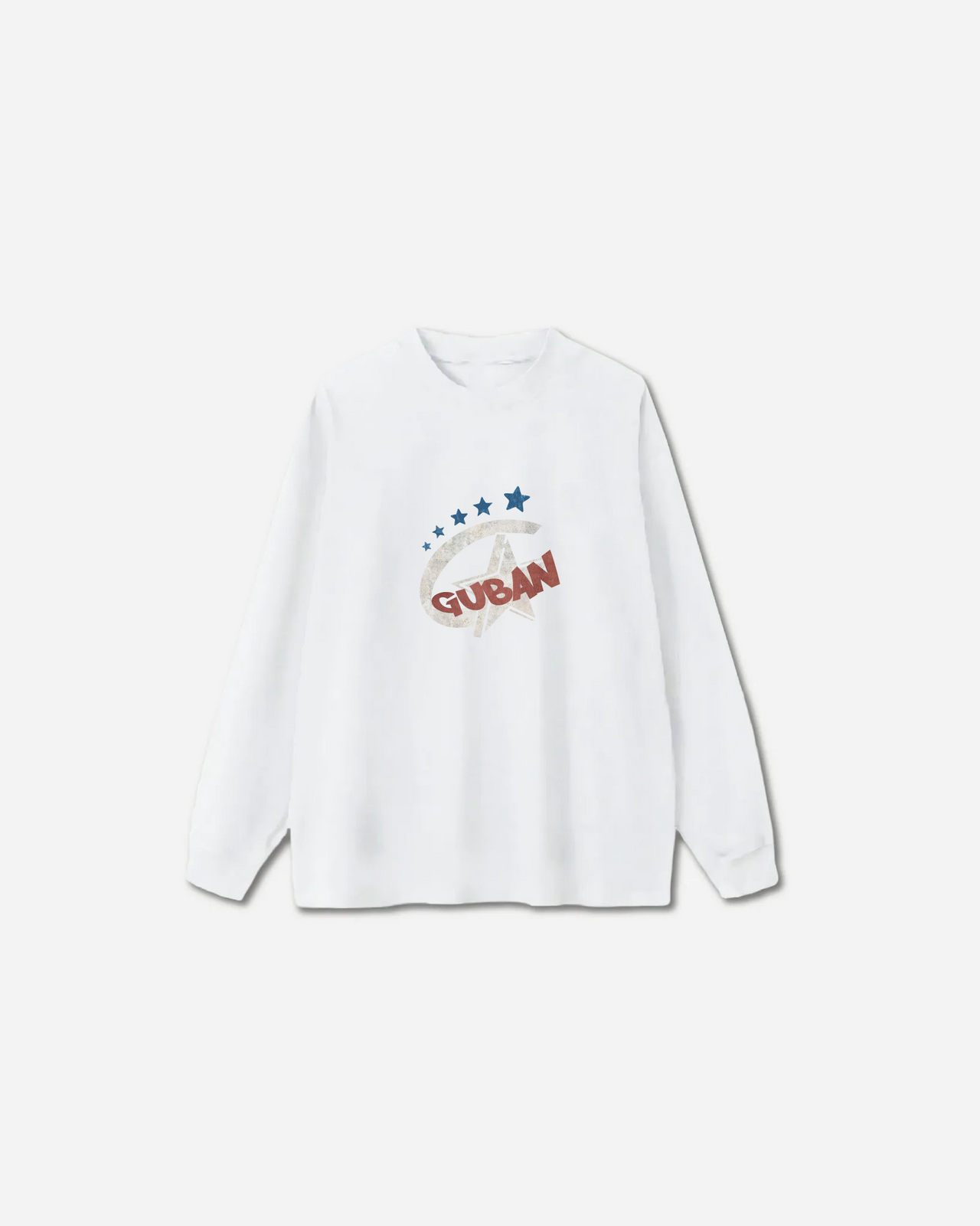 " MADE 𝗚𝘂𝗯𝗮𝗻 " 街舞原創美式復古星星打底 長袖上衣