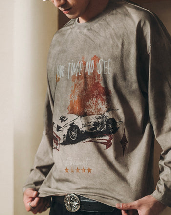 E’TREALOUEST - Car Exploded Long Sleeve 賽車長袖