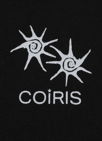 MUCENT X COIRIS SIGNATURE LOGO MIX HALF T (黑色）T-C1039