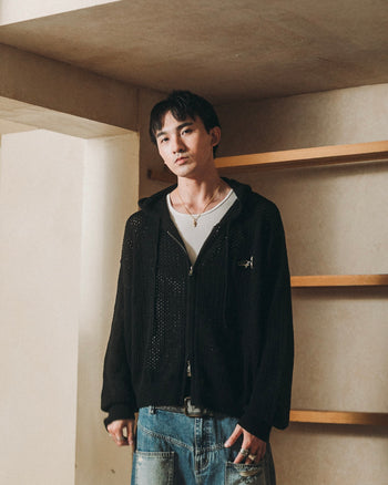 E’TREALOUEST - 25AW 洞洞拉鍊毛衣