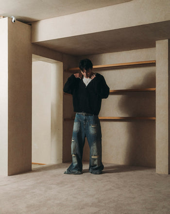 E’TREALOUEST - 25AW 洞洞拉鍊毛衣