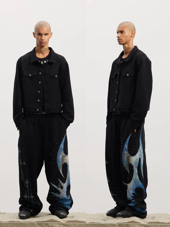 TD-562 DND4DES 復古燙鑽印花重磅夢核套裝